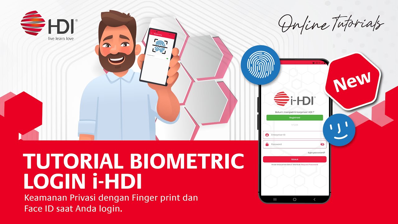 i-HDI | Tutorial Biometric Login dengan Fingerprint dan Face ID