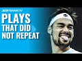Tennis Plays That Did Not Repeat ?