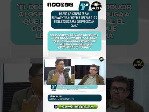 Ingenio azucarero de San Buenaventura: "ese ingenio ahorita que es casi elefante blanco"