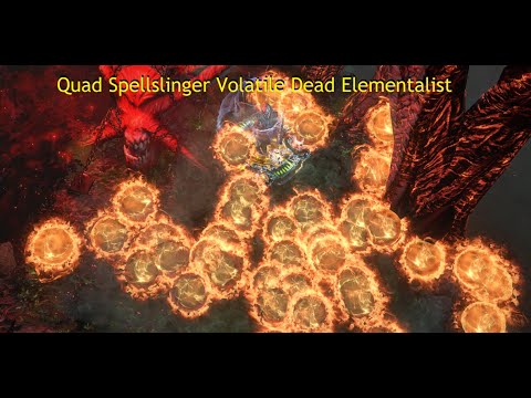[3.18] Quadruple Spellslinger - Elementalist Volatile Dead - Mapping Set-up