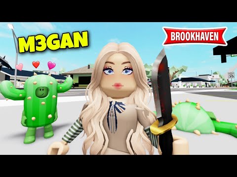 CACTUS ET LA POUPÉE M3GAN ... ! BROOKHAVEN - ROBLOX
