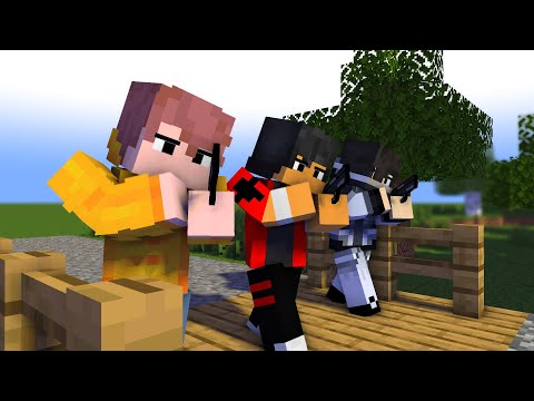 FIRST MEET NOI, AARON AND ZANE APHMAU FRIENDS - MINECRAFT ANIMATION #shorts