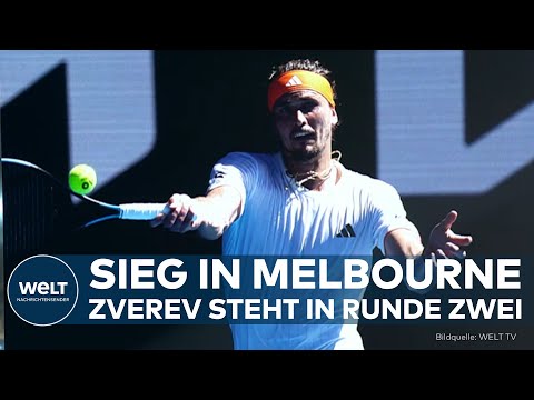 Video Thumbnail: AUSTRALIAN OPEN: Zverev kämpft sich in Runde zwei! Start holprig – Ende souverän!