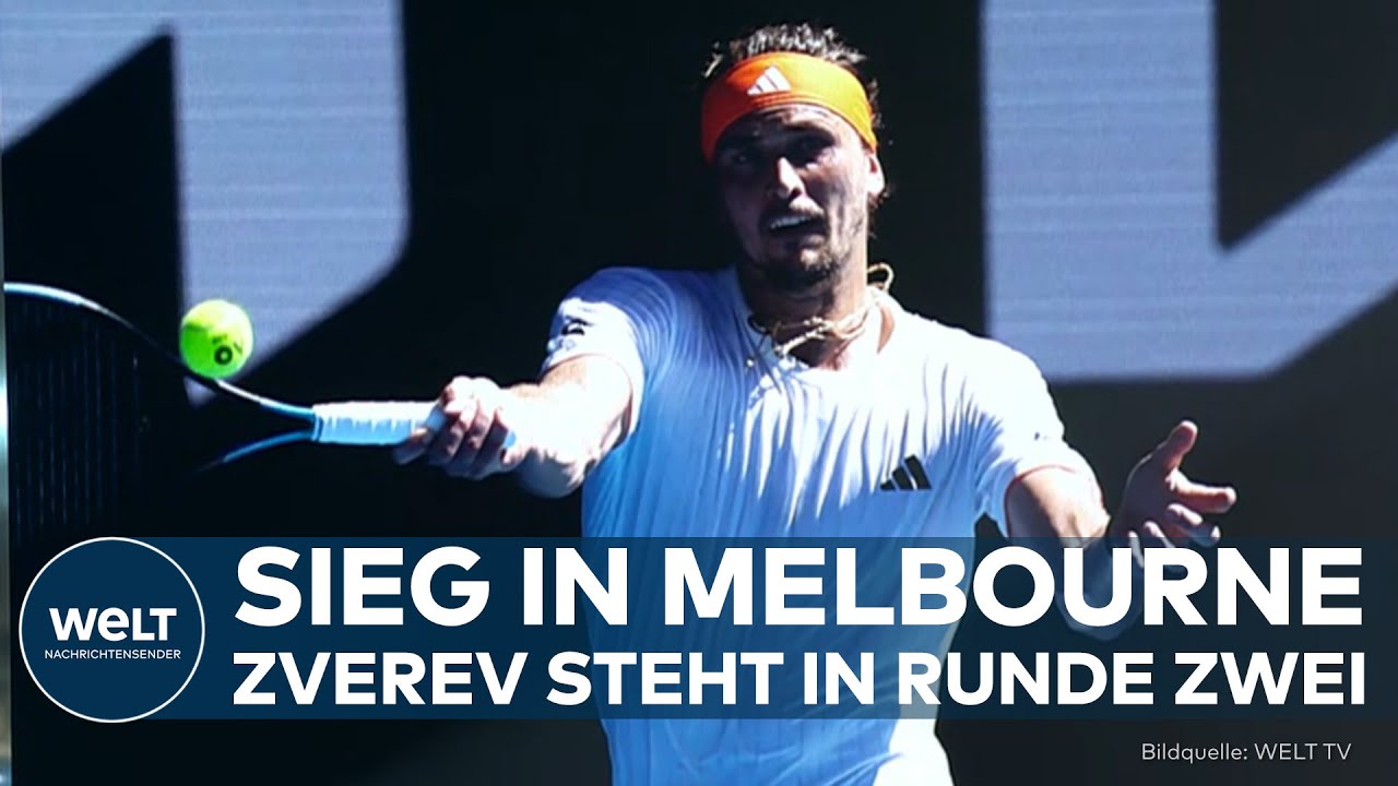 AUSTRALIAN OPEN: Zverev kämpft sich in Runde zwei! Start holprig – Ende souverän!