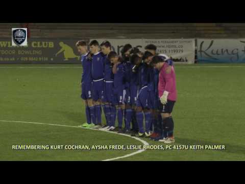 Metropolitan Police FC Youth and Woking FC Youth Remember Westminster Attack Victims