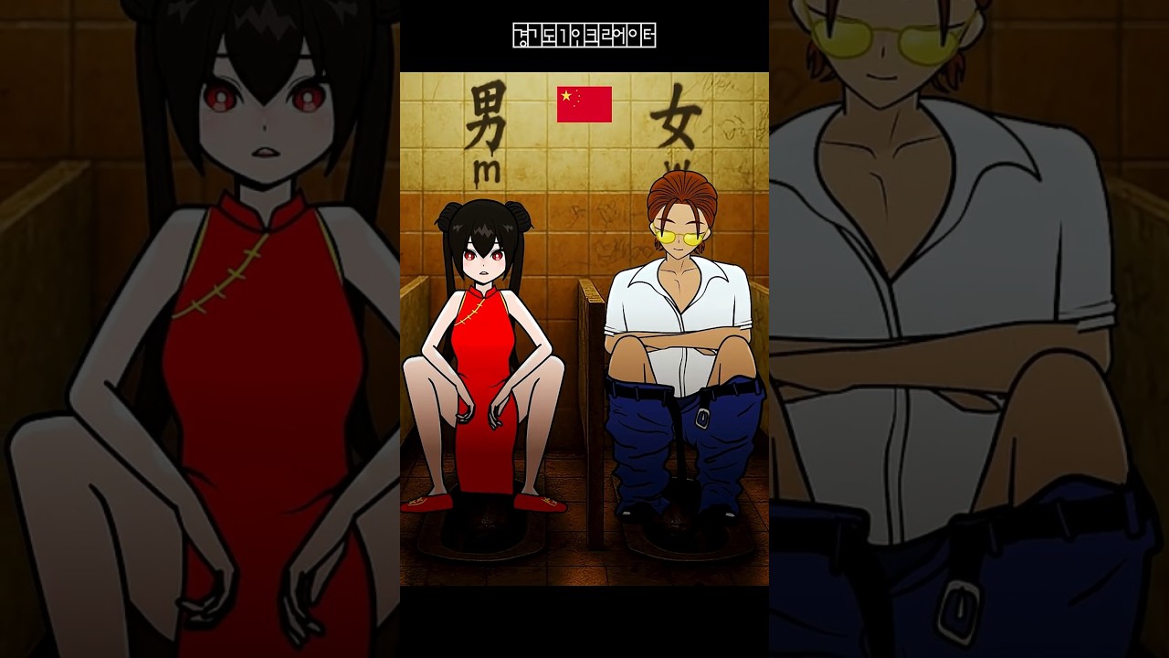 Toilet Awkward Situation 화장실 난감한 상황 #shorts