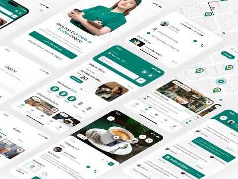 Coffee Shop Mobile App UIUX Design | Coffee Ordering App UI Design | Figma | App UI Design | App UX