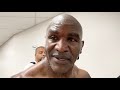 EVANDER HOLYFIELD RIGHT AFTER KO LOSS TO VITOR BELFORT