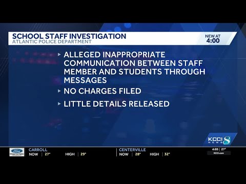 Atlantic police investigate claims of inappropriate communication between school staff and student