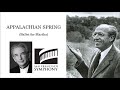 Copland Appalachian Spring Thomas SFS 1999