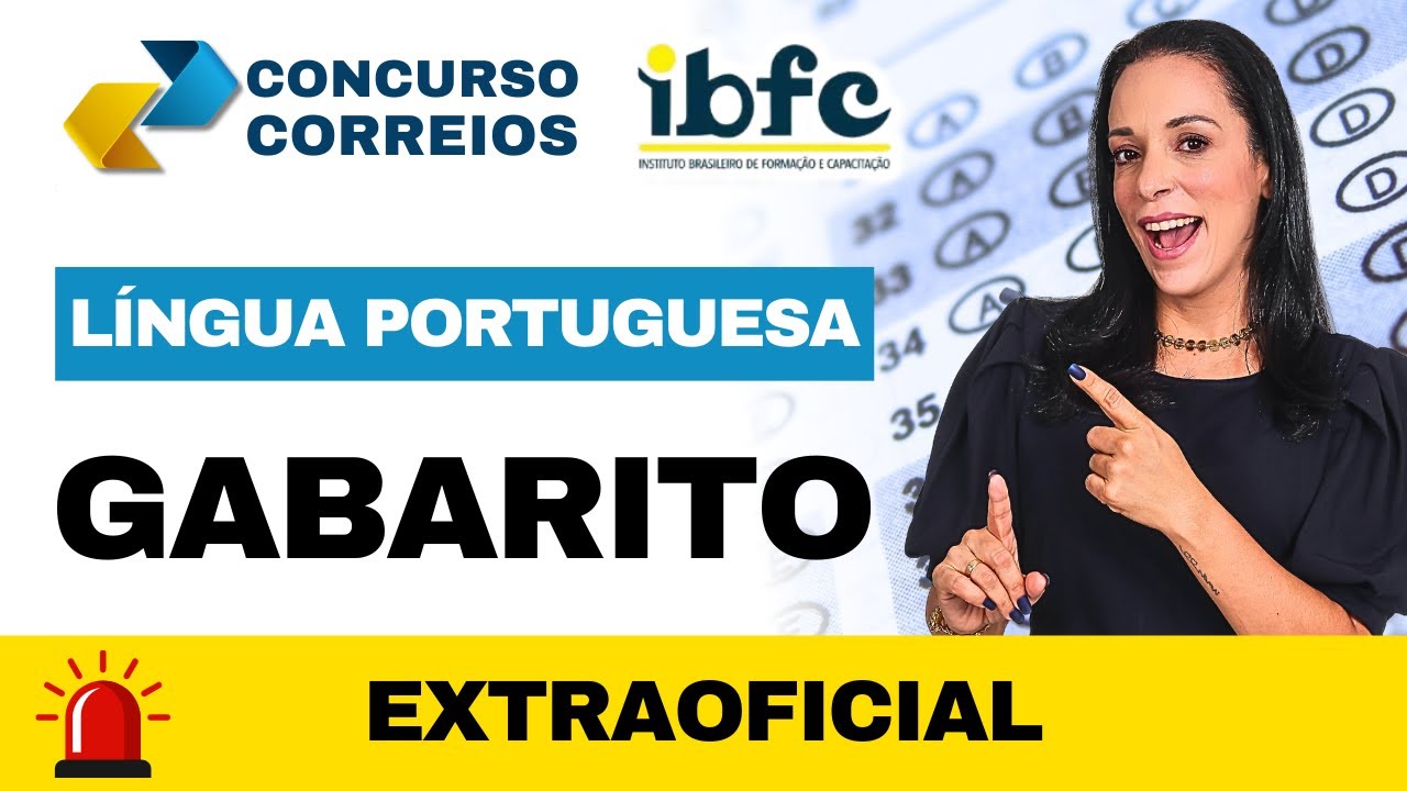 🎯 GABARITO NÍVEL MÉDIO | LÍNGUA PORTUGUESA | CONCURSO CORREIOS 2024 | BANCA IBFC 📚✍️