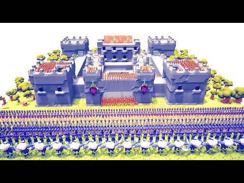 SPARTAN CASTLE Defends Against EVERY FACTION ARMY - Totally Accurate Battle Simulator TABS