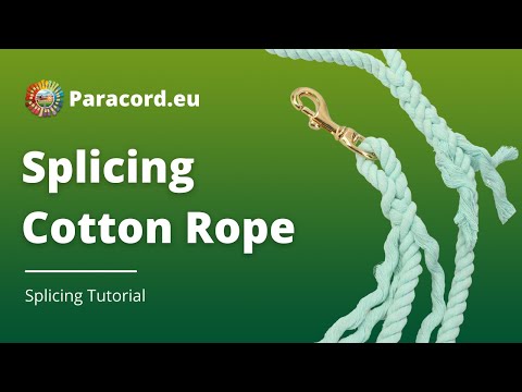 How to Eye Splice a 3 Strand Rope | Splicing Dog Leash | Easy for Beginners | Cotton rope dog lead