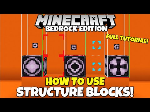 How To Use Structure Blocks In Minecraft Bedrock! Tutorial (Everything You Need To Know)