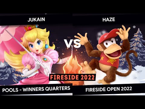 FIRESIDE OPEN 2022 - Jukain (Peach) vs Haze (Diddy Kong) - Pools - Winners Quarters