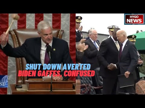 US Government Shut Down Averted; Biden Gaffes, confused, Mumbling & rambling