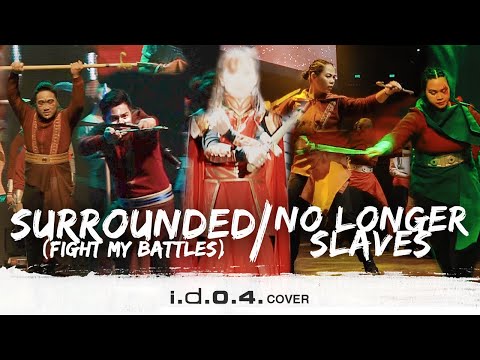SURROUNDED (FIGHT MY BATTLES) / NO LONGER SLAVES (Cover) PRAISE AND WORSHIP LYRIC VIDEO - I.D.O.4.