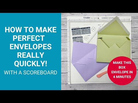How to Make an Envelope REALLY QUICKLY with a Scoreboard