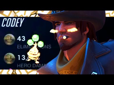 TOP 500 DPS MAIN - CODEY MCCREE! 43 ELIMS! [ OVERWATCH SEASON 19 ]