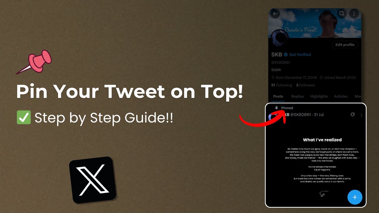 How to Pin a Tweet on Twitter (X) | Step by Step Guide