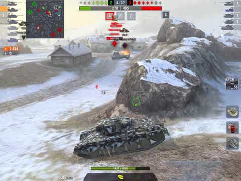 WoT blitz gameplay FV4202 4219 damage