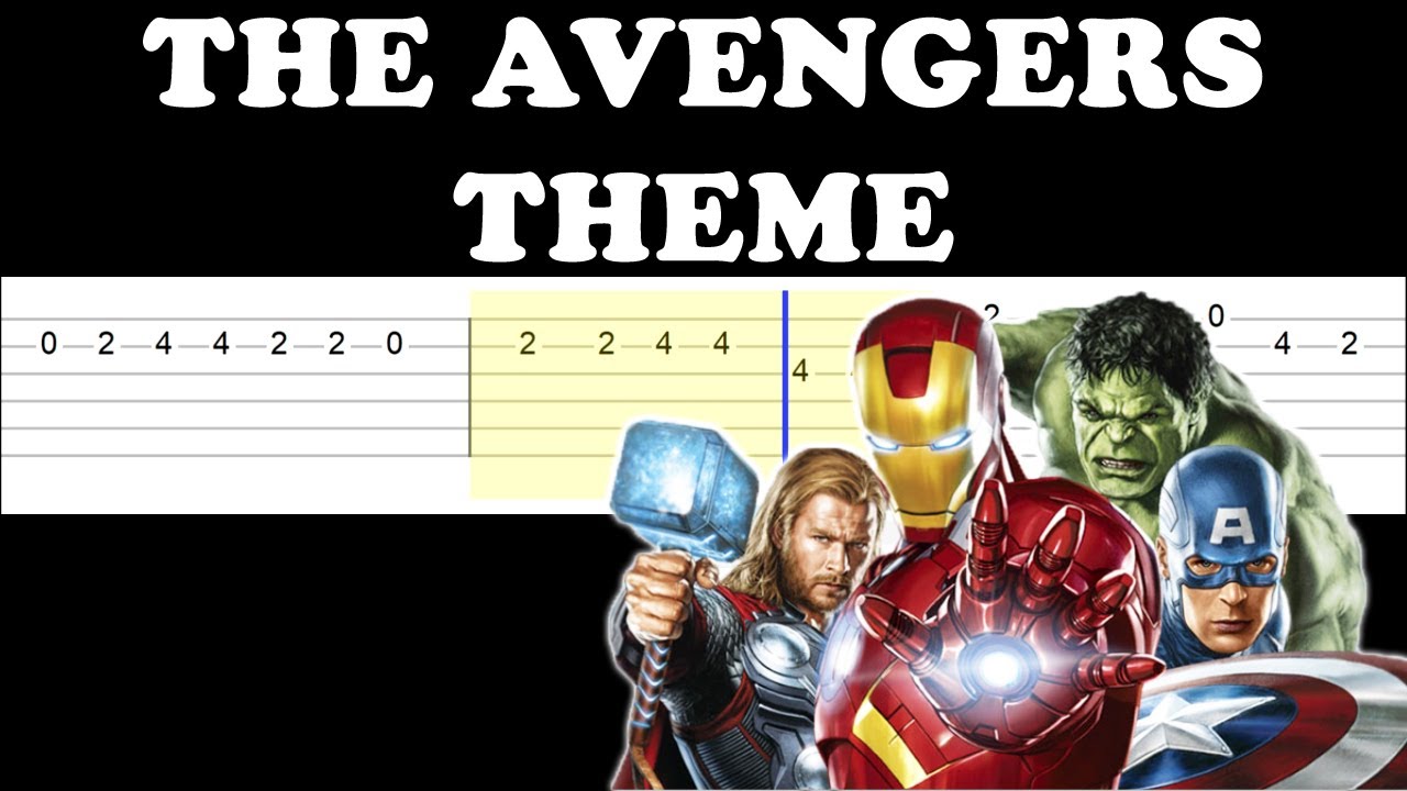 The Avengers - Theme (Easy Guitar Tabs Tutorial)