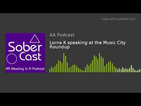 Lorna K speaking at the Music City Roundup