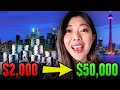 SURVIVING Canada With Only $2,000 Poker Bankroll!