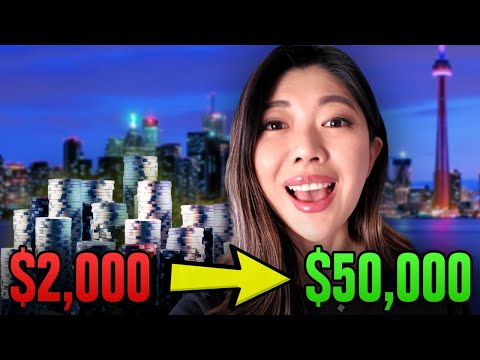 SURVIVING Canada With Only $2,000 Poker Bankroll!