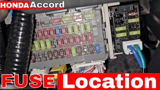 Where Is Fuse Box Location || Honda Accord 2013
