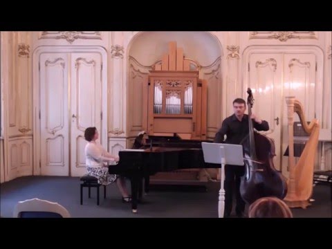 František Černý - Chant d' amour | Jiří Valenta double bass, Jana Holmanová piano