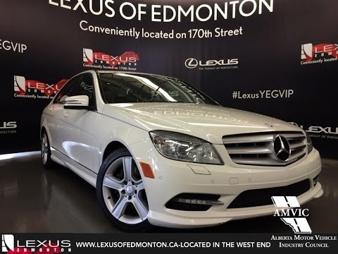 Used White 2011 Mercedes-Benz C-Class C300 4MATIC In Depth Review Vegreville Alberta