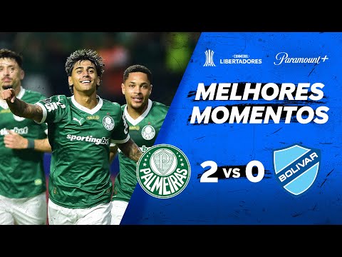 Gols e lances de Palmeiras x Bolívar