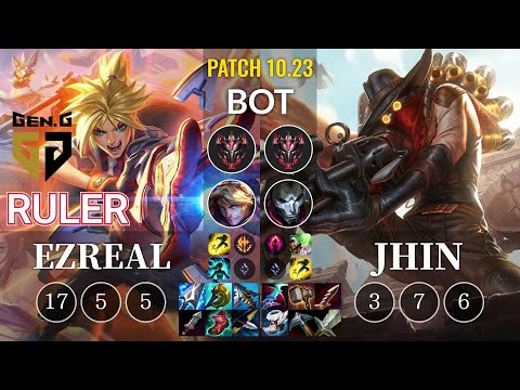 GEN Ruler Ezreal vs Jhin Bot - KR Patch 10.23