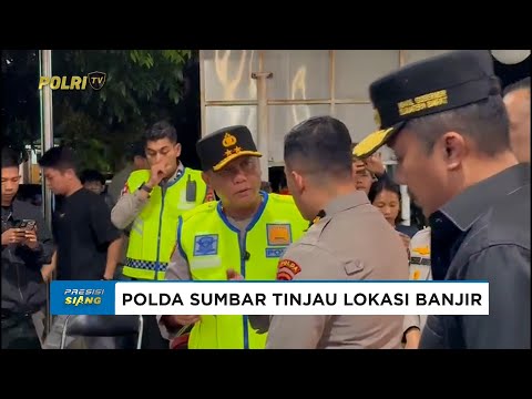 POLDA SUMBAR BERGERAK KE LOKASI TINJAU KORBAN BANJIR