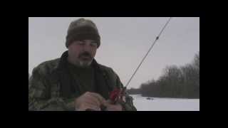 preview picture of video 'Ice Fishing - Clay County, Indiana 1-8-10'