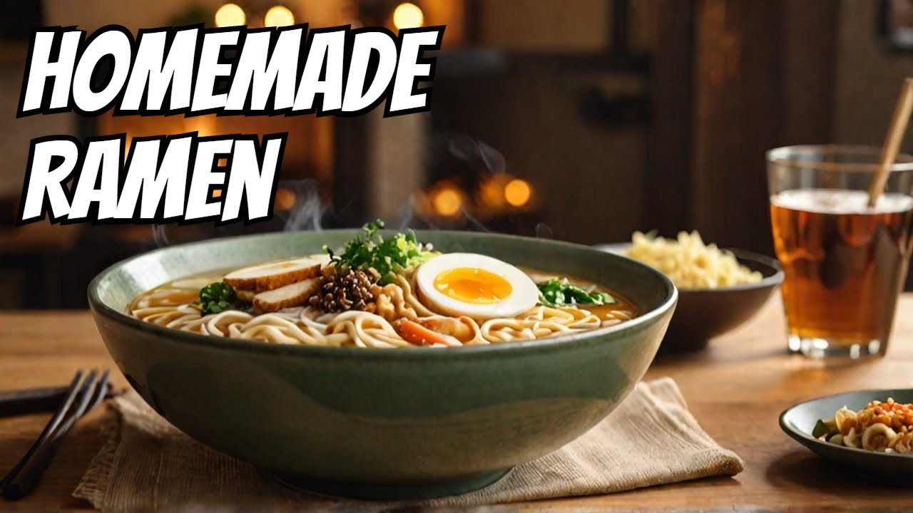 Homemade Ramen Meets A Festive Cider Fizz
