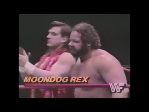 British Bulldogs vs Moondog Rex & Barry O   All Star Wrestling April 6th, 1986
