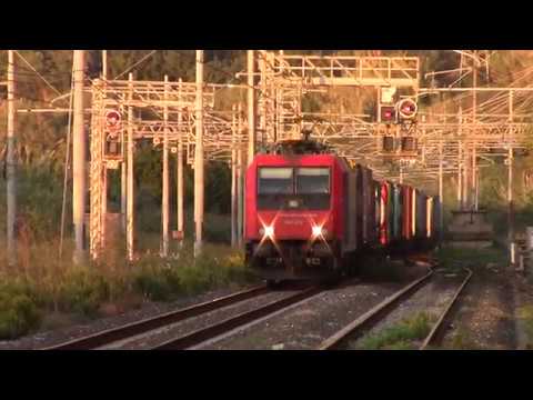 TCS DI E484.015 SBB CARGO NEL RETTILINEO DI PALMI!!