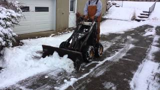 Fastest Dingo in the South! snow plow on a ram rod dingo getting it done