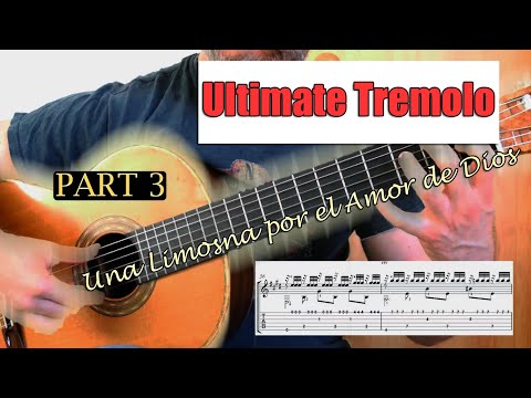 Agustin Barrios Una Limosna por el Amor de Dios - guitar lesson (part 3)