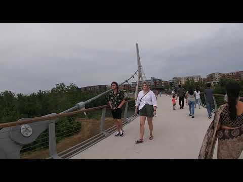 Walking across the Bridge (Dublin, OH)