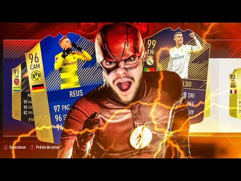 FUT DRAFT DESAFIO DOS MAIS RÁPIDOS!! TIMAÇO COM REUS 96 E CR7 99!! FIFA 18