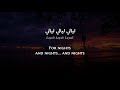 Nawal El-Zoghbi - El-Layali (Egyptian Arabic) Lyrics + Translation - نوال الزغبي - الليالي