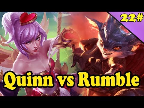 #22 Quinn Top vs Rumble Full Gameplay - s7 League of Legends