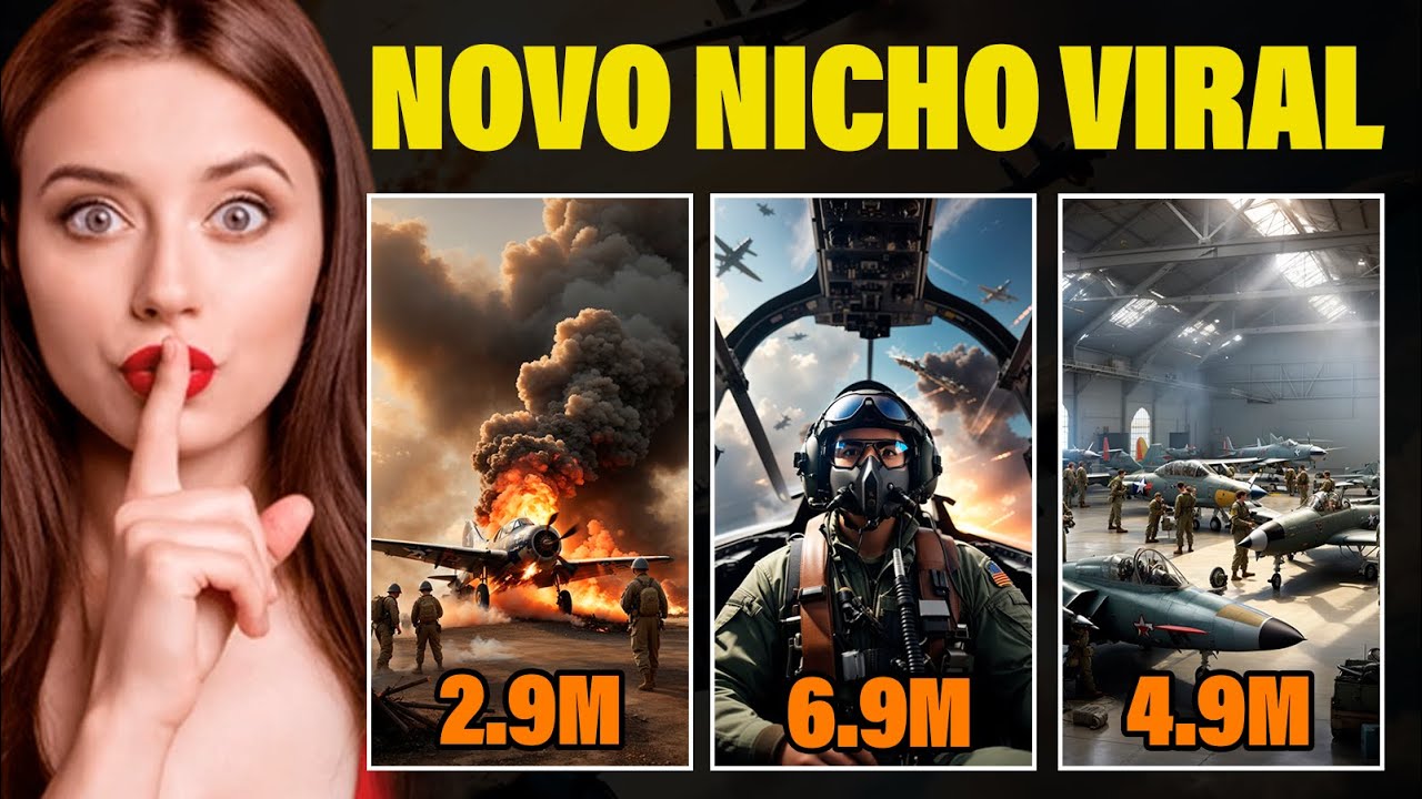 Novo Nicho VIRAL - Criação de vídeos para YouTube com IA e no TikTok