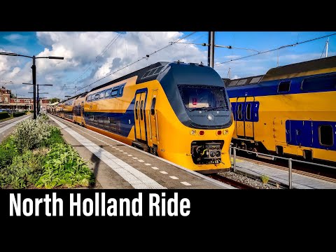 Train Cab Ride NL / Amsterdam - Enkhuizen - Amsterdam / VIRM Intercity / May 2020