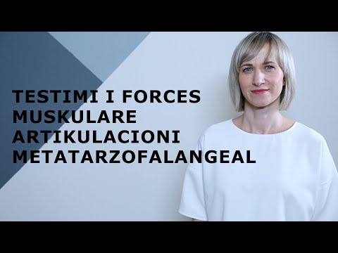 Testimi i forces muskulare - artikulacioni metatarzofalangeal