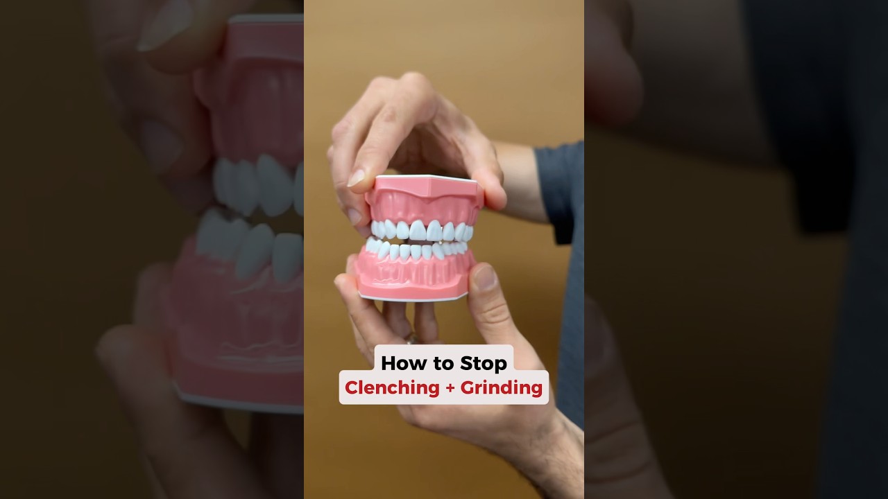 Here’s how to fix your nervous system to stop CLENCHING. Try it out! #bruxism #teeth #clenching #jaw