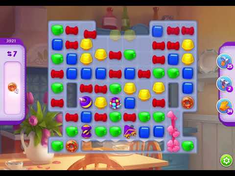 HomeScapes Level 3921 no boosters (17 moves)